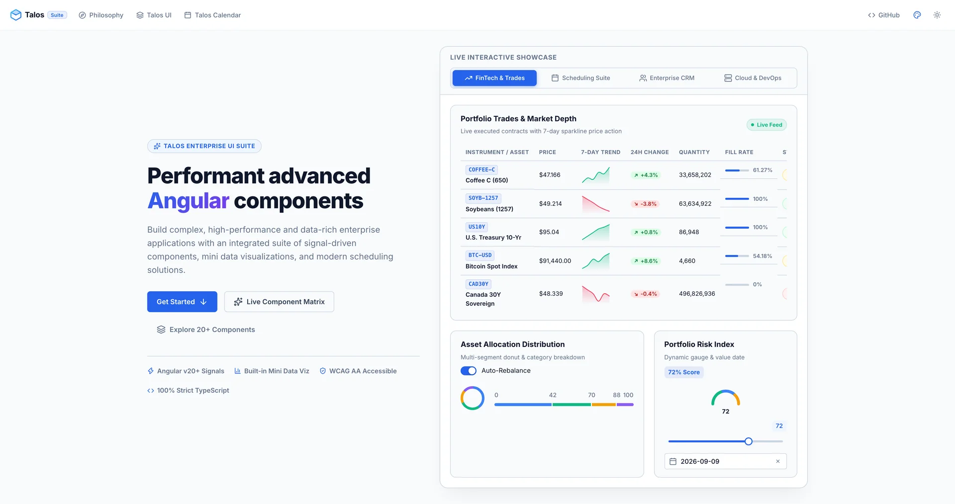 TalosUI live interface preview